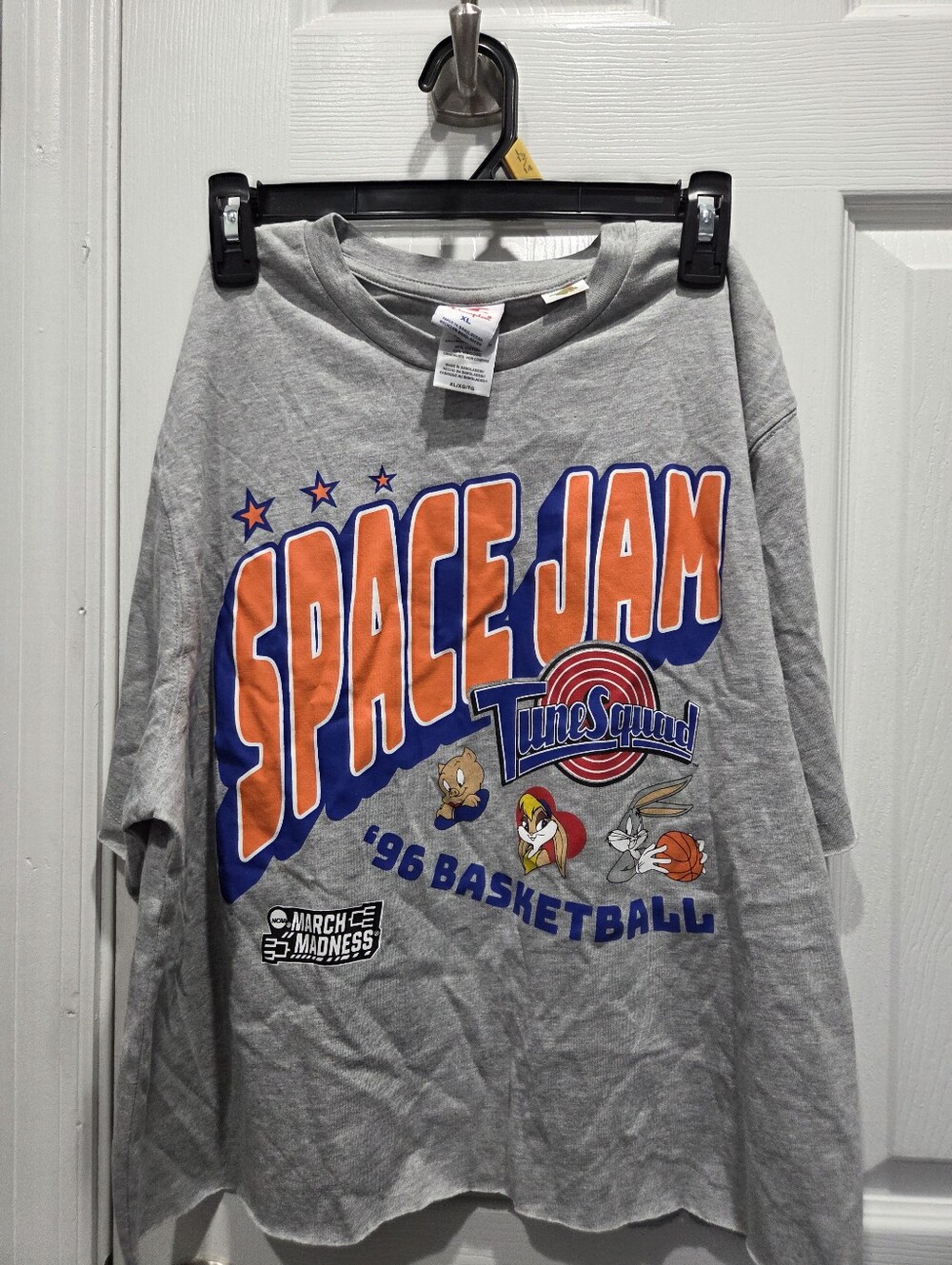 New Champion brand Space Jam 30th Anniversary T-shirt Gray Graphic Tee size XL
